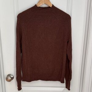 J. Crew Womans Rich Brown Crewneck Sweater